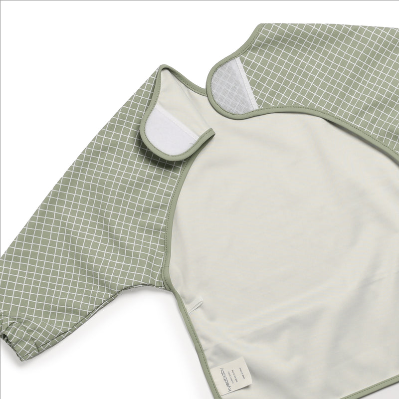 Messy Bib - Moss Grid