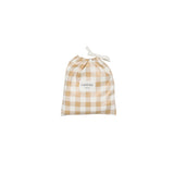 Messy Bib - Neutral Gingham