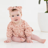 Woven Headband - Pink Clay Floral