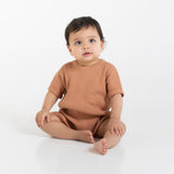 Slouchy Rib Knit Romper - Chia