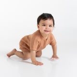 Slouchy Rib Knit Romper - Chia