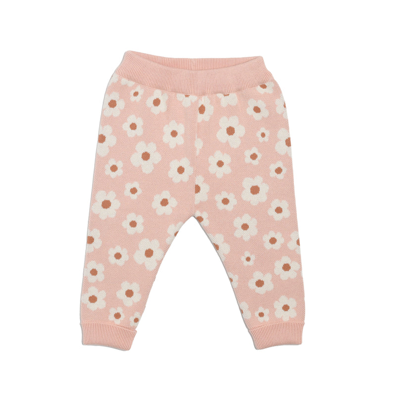 Jacquard Knit Pant - Blossom