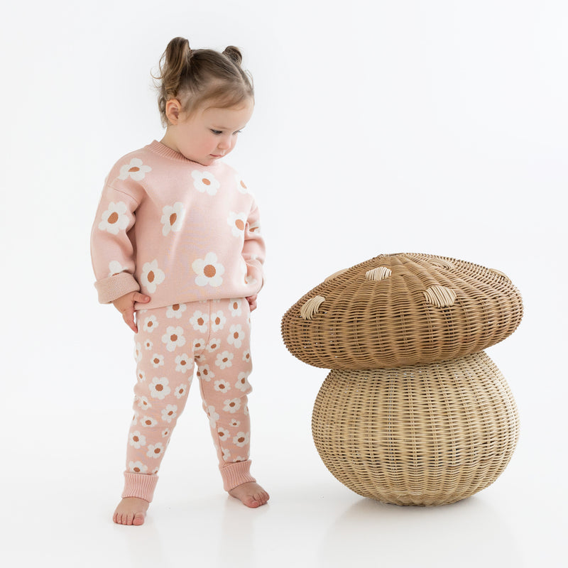 Jacquard Knit Pant - Blossom