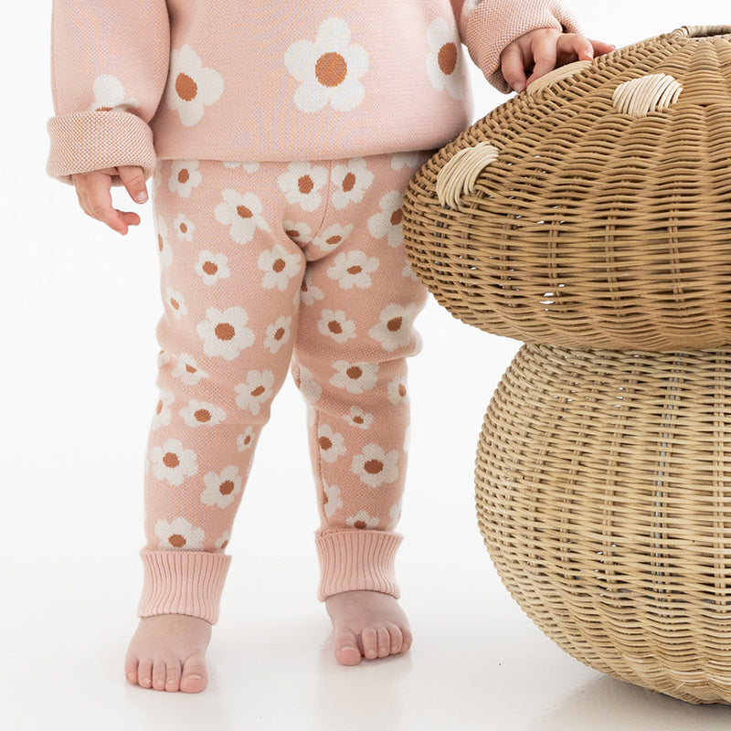 Jacquard Knit Pant - Blossom
