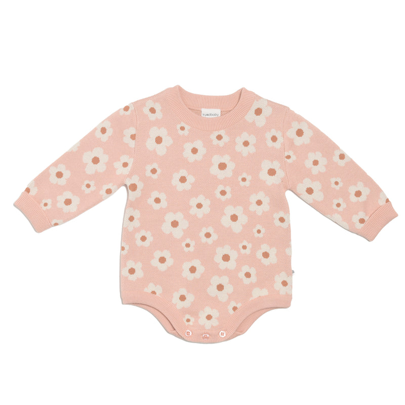 Jacquard Knit Jumper Romper - Blossom