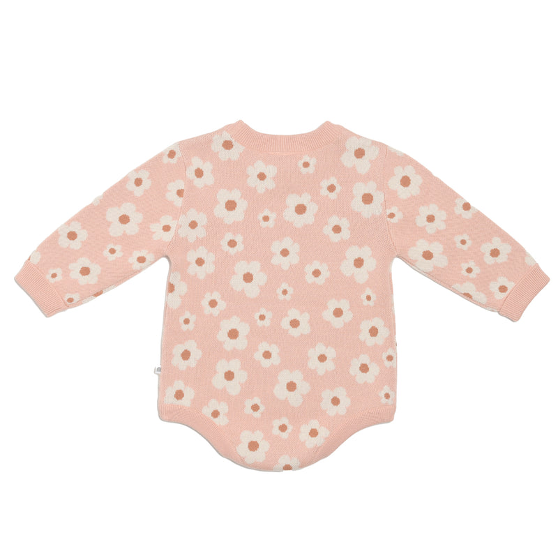 Jacquard Knit Jumper Romper - Blossom