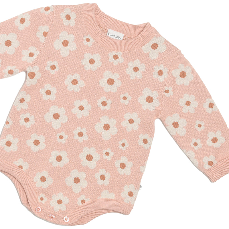 Jacquard Knit Jumper Romper - Blossom