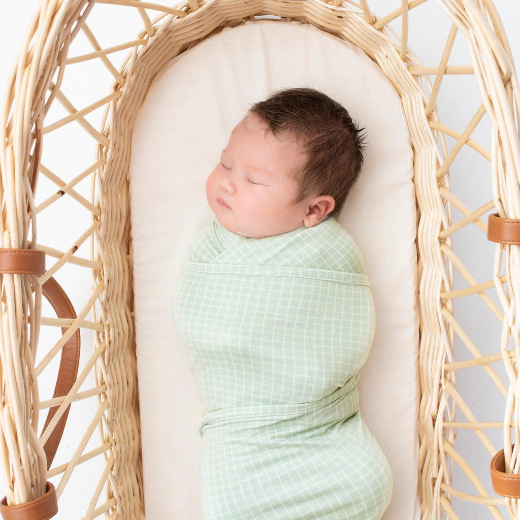 Large Stretchy Swaddle Green KYND Baby
