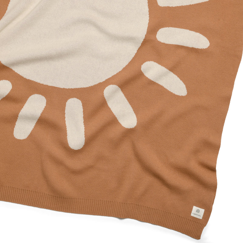 Organic Knitted Blanket - Chia Sunshine