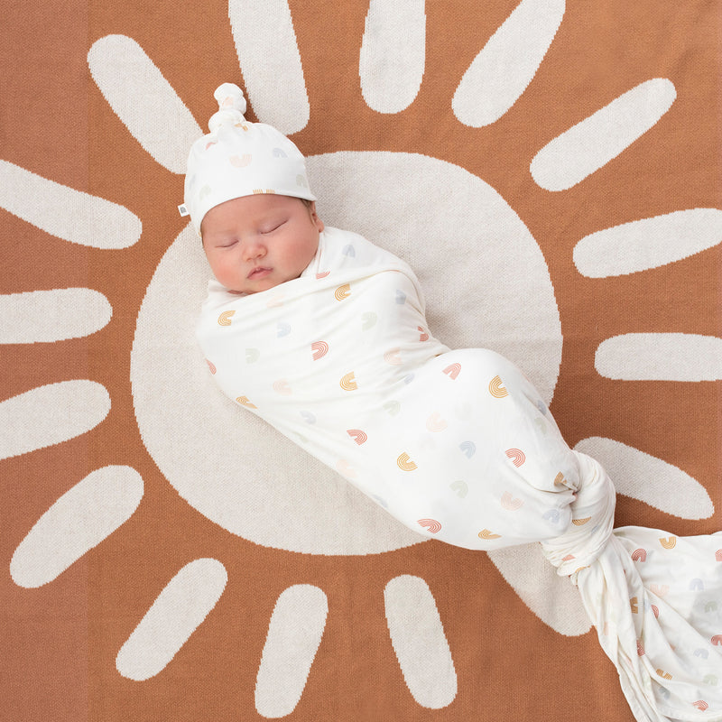 Organic Knitted Blanket - Chia Sunshine