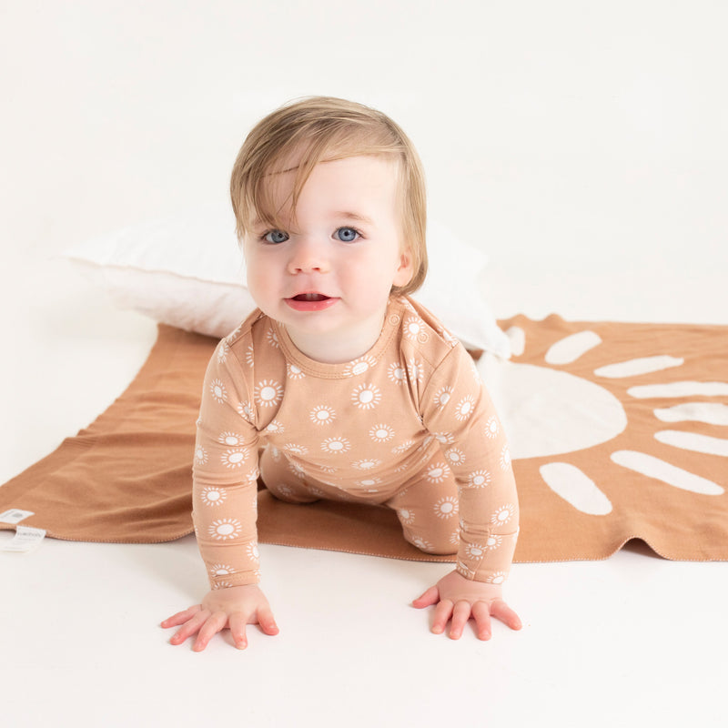 Organic Knitted Blanket - Chia Sunshine