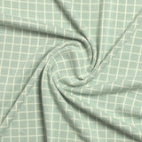 Organic Knitted Blanket - Moss Grid