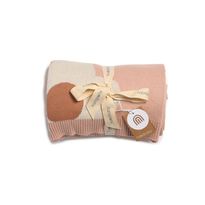 Organic Knitted Blanket  - Blossom