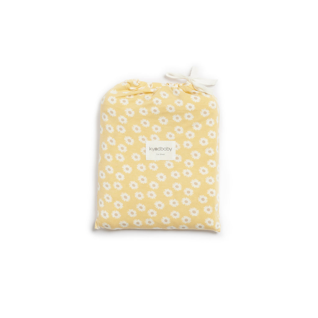 Fitted Cot Sheet - Seaside Daisy – KYND Baby