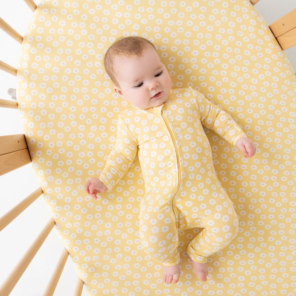 Yellow on sale cot sheets