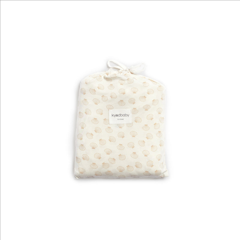 Fitted Cot Sheet - Shelly Beach
