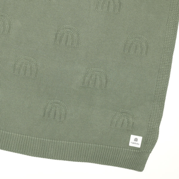 Rainbow Decorative Knit Blanket - Sage Rainbow