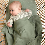 Rainbow Decorative Knit Blanket - Sage Rainbow