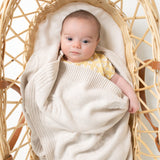 Rainbow Decorative Knit Blanket - Oatmeal Rainbow