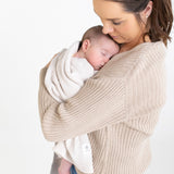 Rainbow Decorative Knit Blanket - Oatmeal Rainbow