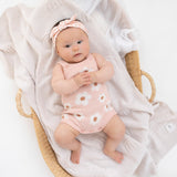 Rainbow Decorative Knit Blanket - Oatmeal Rainbow