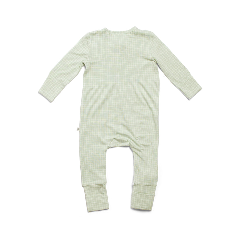 Day or Night Onesie - Moss Grid