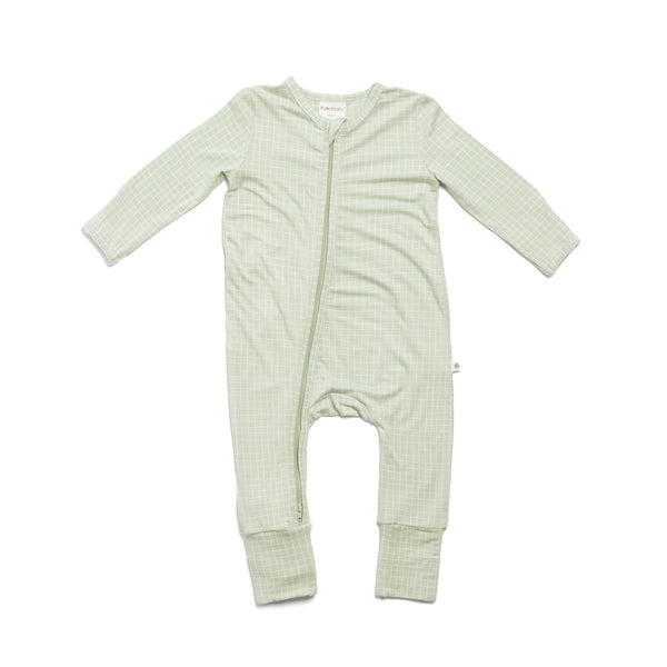 Day or Night Onesie - Moss Grid