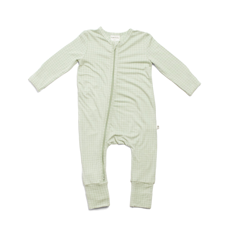 Day or Night Onesie - Moss Grid