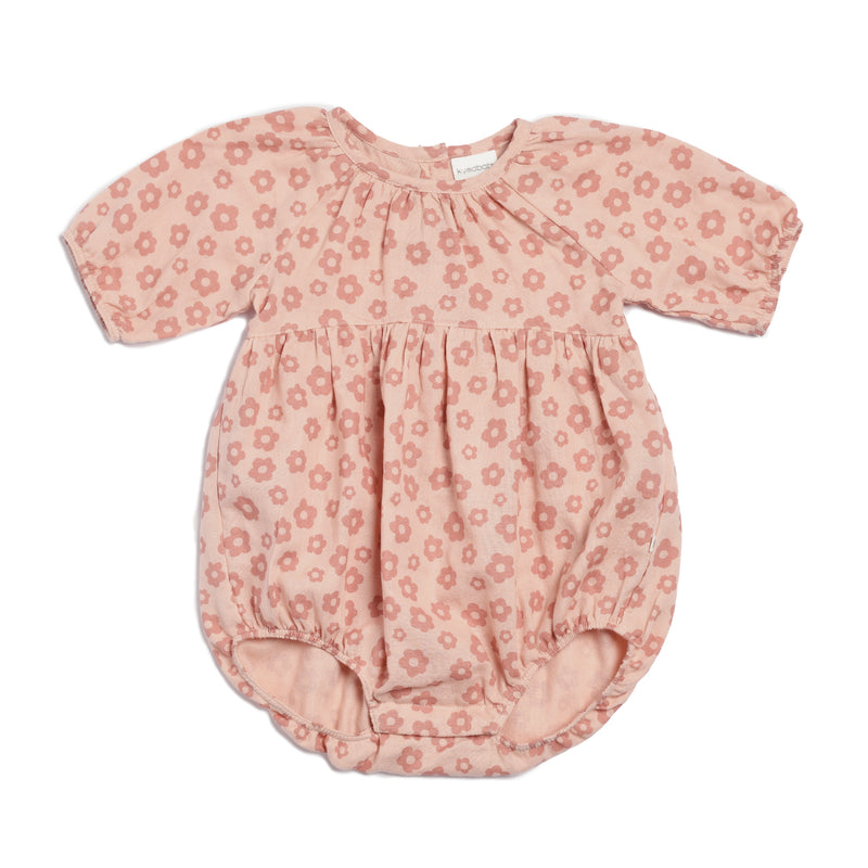 Bubble Suit Long Sleeve - Pink Clay Floral