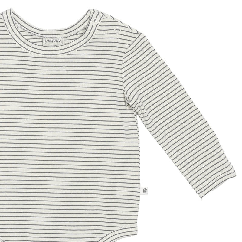 Comfy Bodysuit Long Sleeve - Mini Stripe