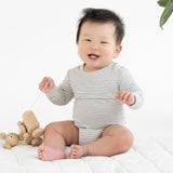 Comfy Bodysuit Long Sleeve - Mini Stripe