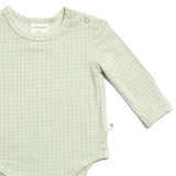 Comfy Bodysuit - Moss Grid