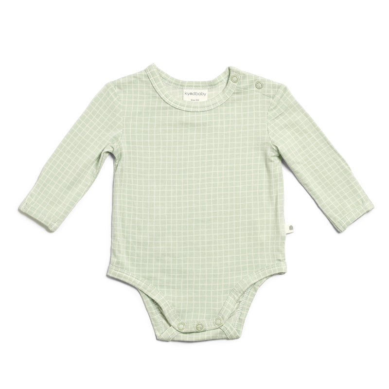 Comfy Bodysuit - Moss Grid
