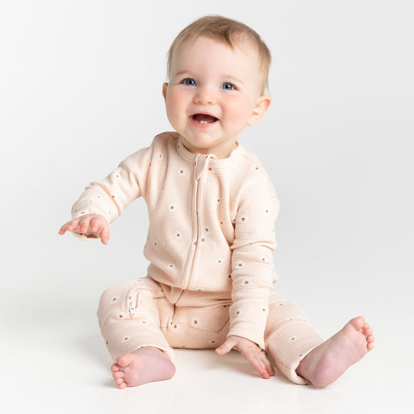 Waffle Onesie - Tiny Blossom
