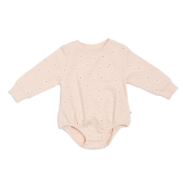 Waffle Jumper Romper - Tiny Blossom