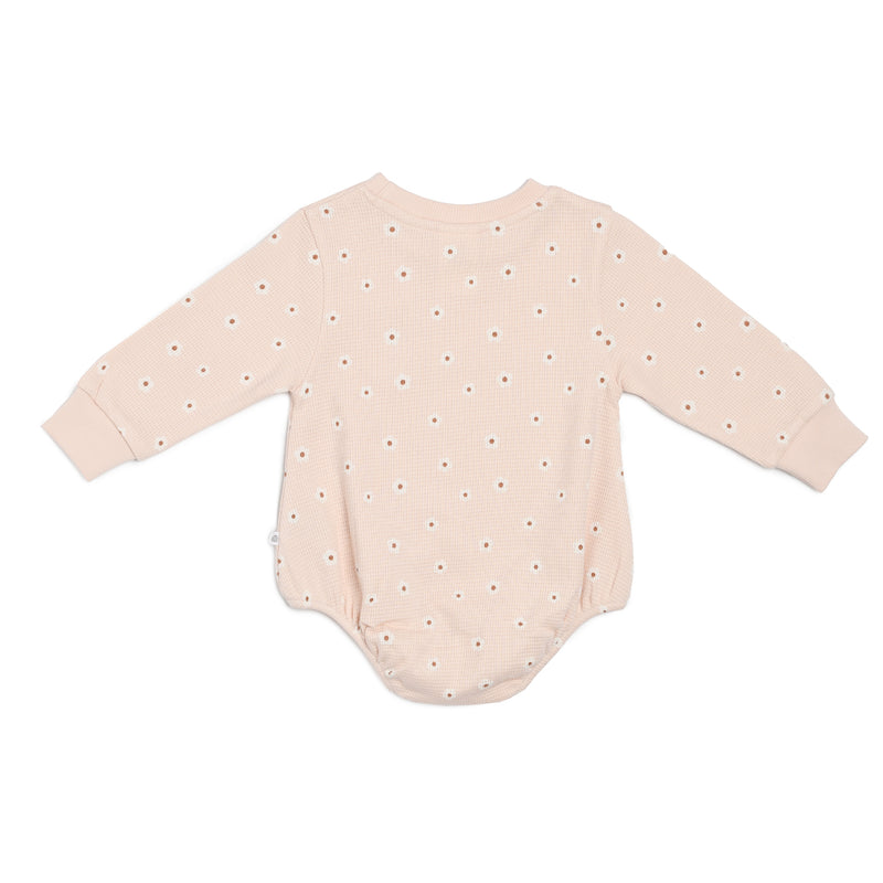 Waffle Jumper Romper - Tiny Blossom