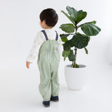 Splashy Overalls - Moss Grid