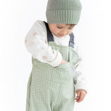 Splashy Overalls - Moss Grid