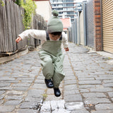 Splashy Overalls - Moss Grid